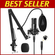 Professional XLR Condenser Microphone for Podcasting