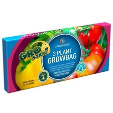 3 Plant Grow Bag 24 Litres Compost Starter Tomato Vegetable Garden Allotment 0.33 per litre