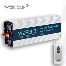 36V Pure Sine Wave Inverter 4000W Power Solar System Camp Motor Car Home Remote