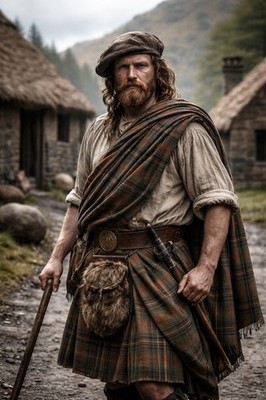 Men's Scottish great kilt wool Traditional Great Kilt Available in 45+ Tartans