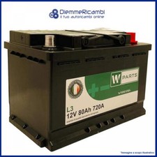BATTERIA AUTO 80 Ah - 720A Spunto | Garanzia italia | 278 x 175 x 190 | 80Ah |