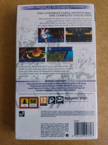Final Fantasy IV - The Complete Collection | PSP | UK Release | FACTORY SEALED - Picture 2 of 7
