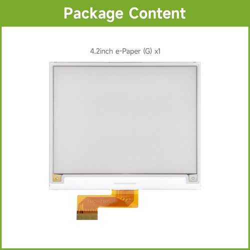 Waveshare 4.2inch e-Paper display e-ink display, 400x300, Red/Yellow/Black/White - Picture 12 of 20