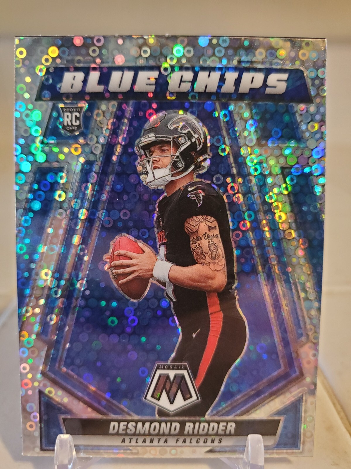 2022 Mosaic DESMOND RIDDER Blue Chips Disco Prizm Holo #BC-2 Rookie Card RC SP