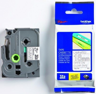 Beschriftungsband Brother P-touch original TZe-145 neu TZE145 ws/klar 18mm