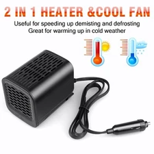 12V 120W DC Portable Electric Car Heater Heating Fan Defogger Defroster Demister