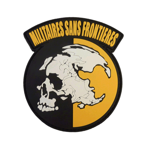 3D PVC METAL GEAR SOLID MGS PEACE WALKER MILITAIRES SANS FRONTIERES PATCH - Picture 2 of 6