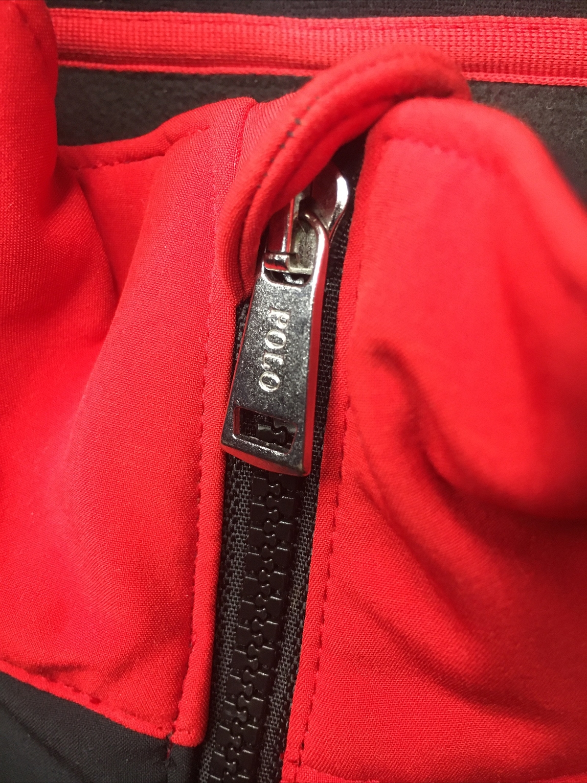 Polo Ralph Lauren rosso nero grande polo pony 67 giacca morbida da uomo taglia L in perfette condizioni
