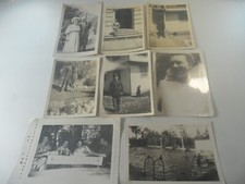 9F2 Vintage estate photo lot of 8 photos 1940/50's military uniform fashions
