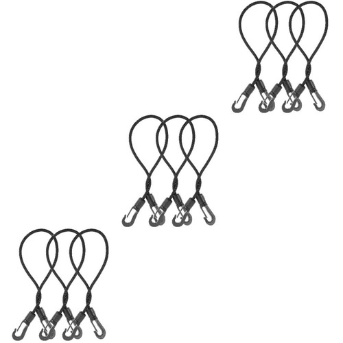 Lot De 30 Crochets Élastiques En Plastique J Pour Kayak - Noirs - Fixation Rapide Corde Bungee Équipement Bateau Camping