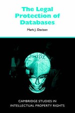 The Legal Protection of Databases Davison