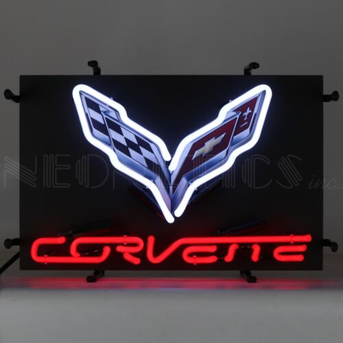 Corvette C7 Junior Chevrolet Car Licensed Light Neon Sign 17" by 12" 5SMC7J - Picture 1 of 1