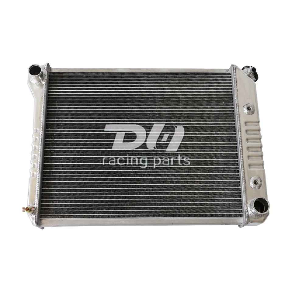 Radiador de alumínio 3 fileiras compatível com 1968-1974 Chevy Nova/1975-1987 EL CAMINO / V6 21""W - Imagem 4 de 4