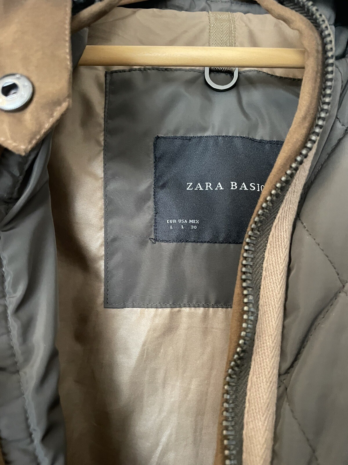Women's Zara Basic Jacket Quilted Large - image 3