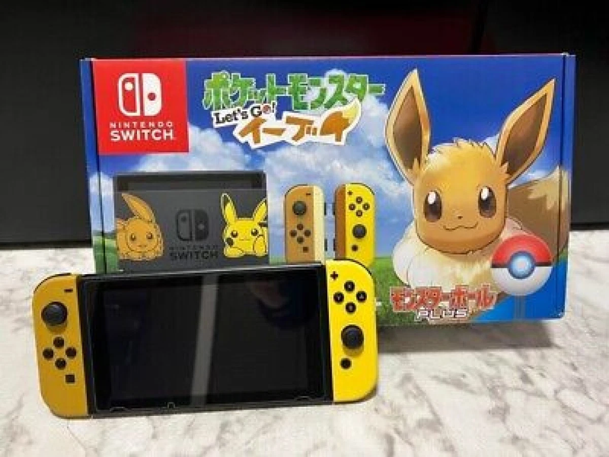 Nintendo Switch Pikachu &amp; Eevee Edition System Pokemon Let&#039;s Console 45496594466 | eBay