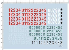 Detail Up 1/35 Scale Germany TIGER I Tank Number marking Model Water Slide Decal