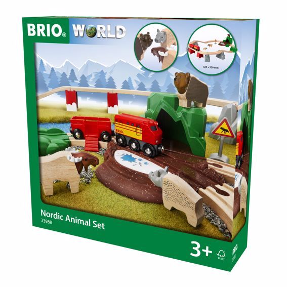Brio Set ferroviario con animali nordici Pista Treni Brio 33988