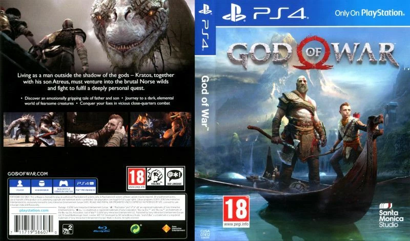 God of war 4 ps4 cover deals