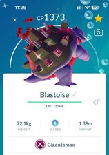 Shiny Blastoise Gigamax - COMERCIO - Registrado Shiny Blastoise requiere
