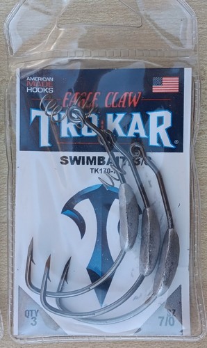 Eagle Claw Trokar TK6191-2/0 Non Offset Fishing Hooks, 10CT X 2