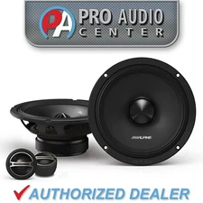 DM-65C-G Alpine DM-Series 6.5" 6 1/2 inch 2-Way Component Speaker Set w/Tweeters