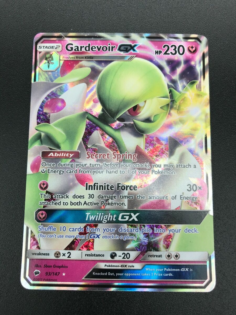 Gardevoir GX UR 2017 Pokemon Sun and Moon Burning Shadows #93 (BGS