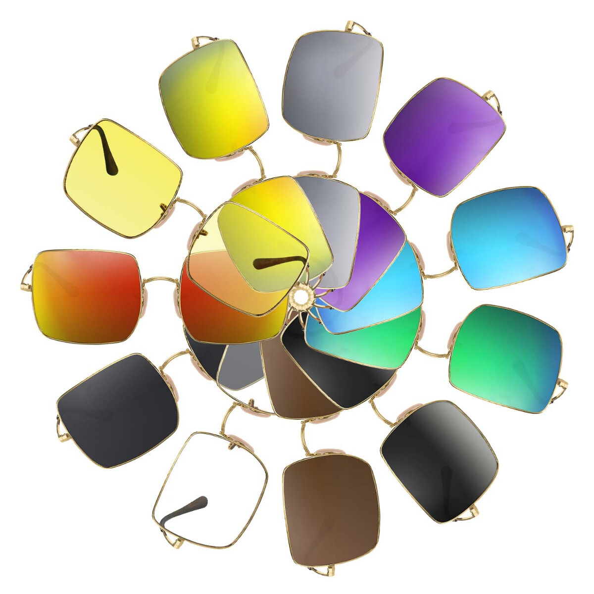 Replacement lenses for Ray-Ban RB1971 54mm SQUARE 1971 CLASSIC - polarized