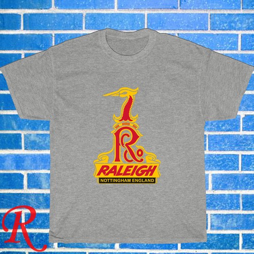 New Raleigh British Bicycle Logo Black/Grey/Navy Size S-3XL Unisex T-Shirt - Picture 5 of 6