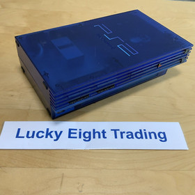 PS2 Ocean Blue SCPH 37000 Box Console Controller Playstation 2 Fat [BOX]