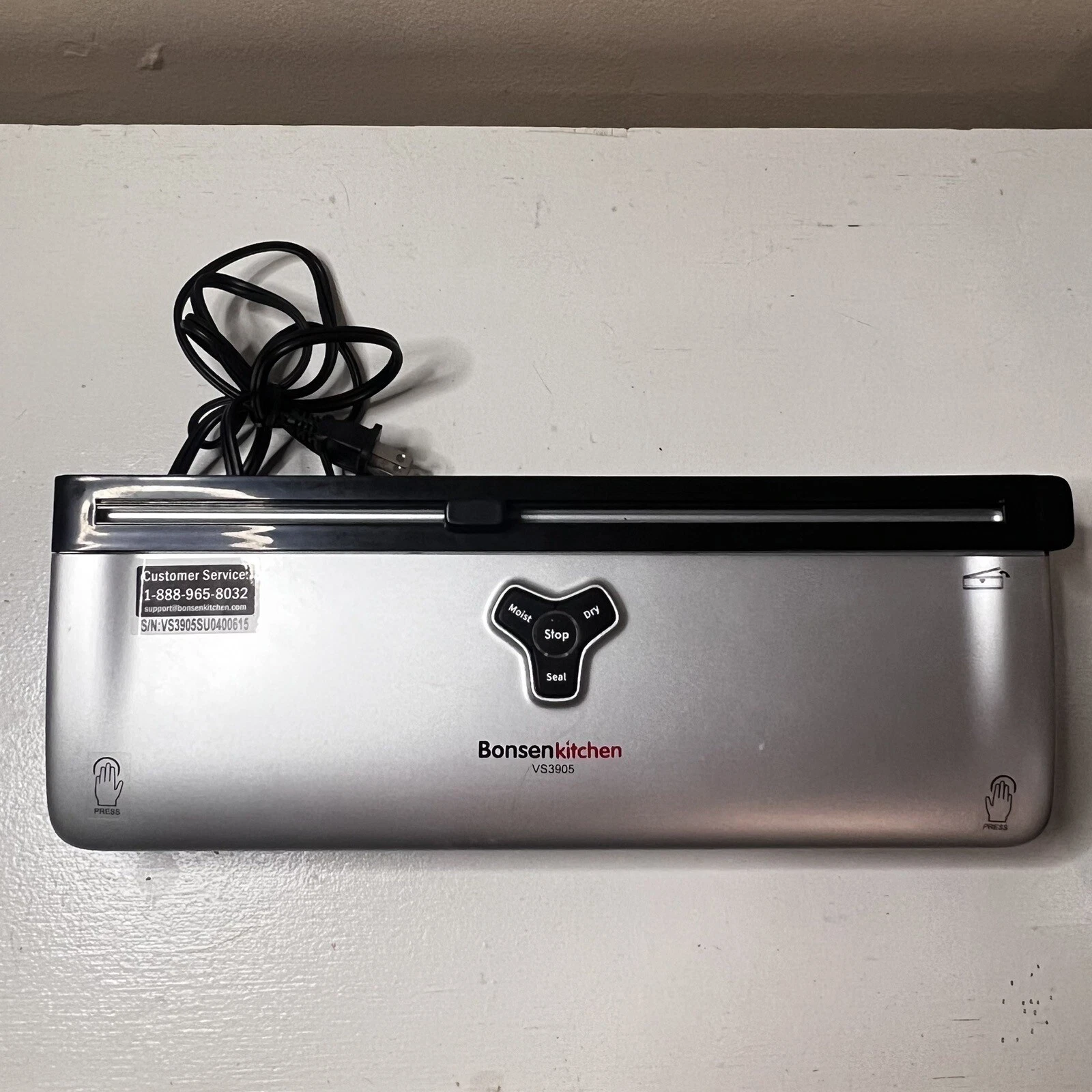 Dry/Moist Vacuum Sealer Machine with 5-In-1 Easy Options for Sous Vide and Food