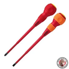 NEW Vessel 202PS-2 Ball Grip  Insulated Screwdriver  Set of 2