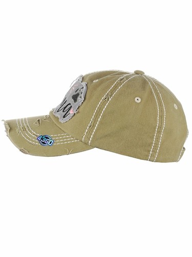 Gorra de béisbol Ceci® para mujer 'Cat Mama' gorra bordada vintage envejecida - Imagen 15 de 20