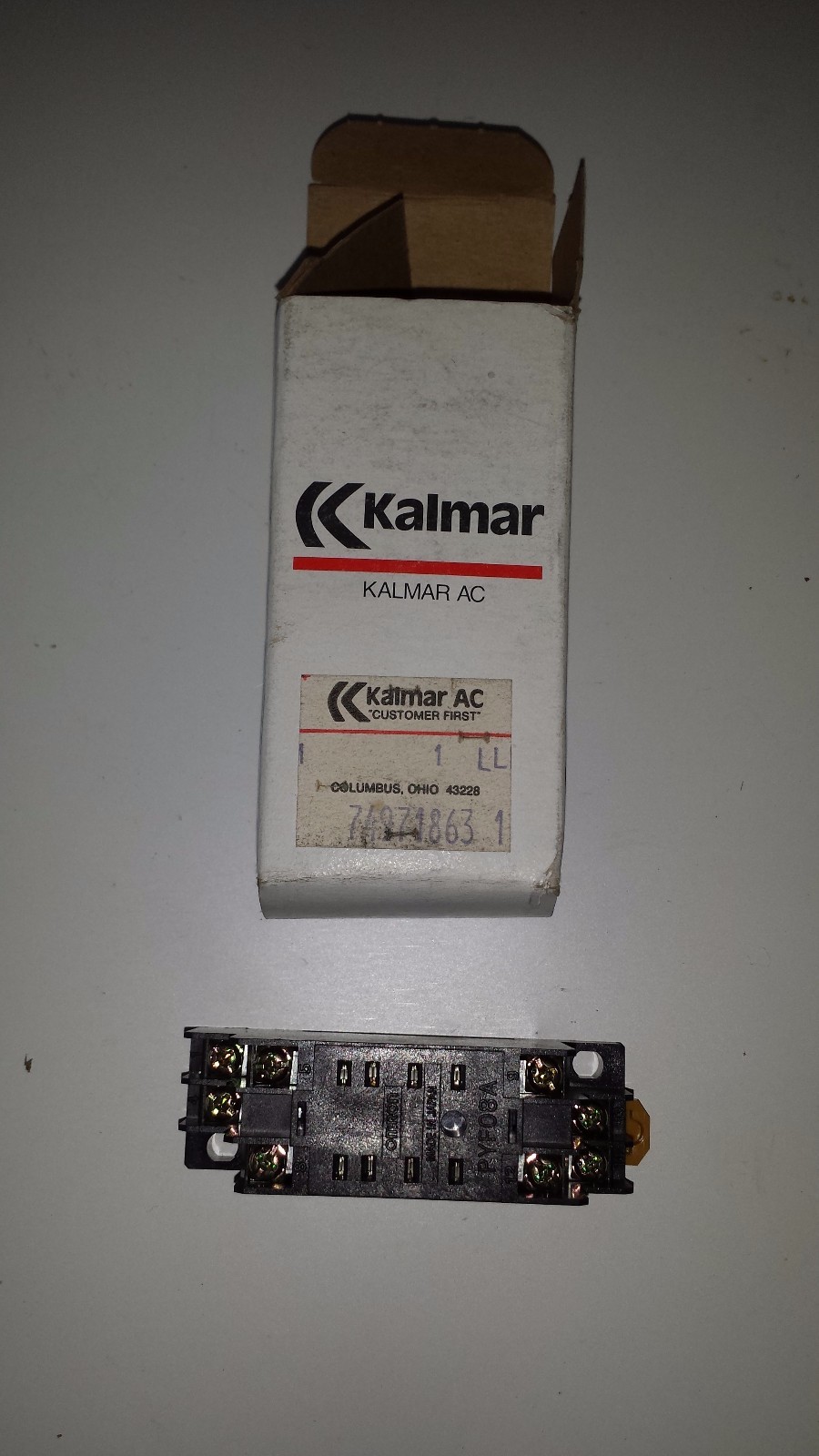 Lot of 5 Kalmar AC Power Relay Socket Base PYF08A