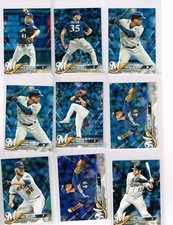 2018 TOPPS MINI ON DEMAND BLUE US138 JUNIOR GUERRA #d 09/10 MILWAUKEE BREWERS 