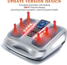 EMS Foot Circulation Stimulator Massager Machine with Heat Foot Booster Leg Pain
