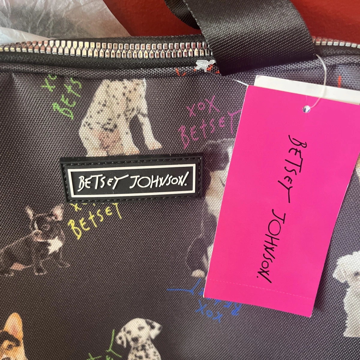 Betsey johnson shop lunch bag dog
