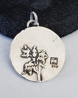 C.O.H Valenna 50S 3点 Craft One Happiness Kevin n Anna 950 Silver Happiness Quote Saying Flower Medallion