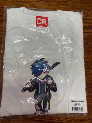 CRAZY RACCOON VANILLA TEE White M size