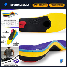 Heavy Duty Orthotic Insoles for Plantar Fasciitis - High Arch Support, Shock Abs