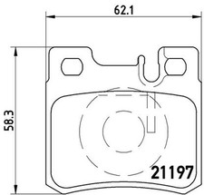 Bremsbelagsatz Scheibenbremse PRIME BREMBO P 50 009 für KLASSE MERCEDES W124 190 Bremsbelagsatz Scheibenbremse PRIME BREMBO P 50 009 für KLASSE MERCEDES W124 190