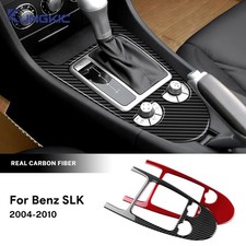 For Mercedes-benz Slk 2004-2010 Center Console Panel Cover Carbon Fiber Sticker