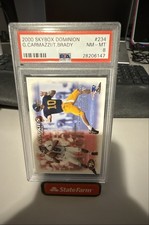 2000 Skybox Dominion - Rookies Pairs Tom Brady, Giovanni Carmazzi #234 (RC)