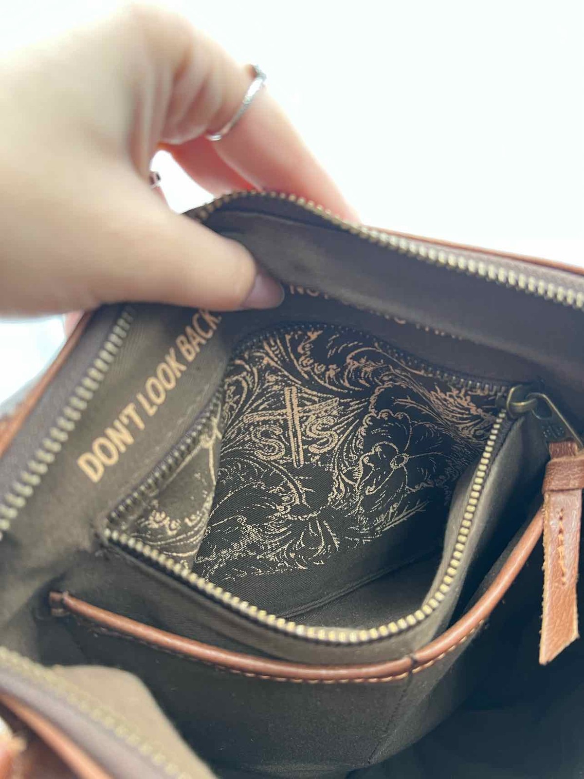 STS Brown/Multi Patchwork Leather Purses Crossbod… - image 5