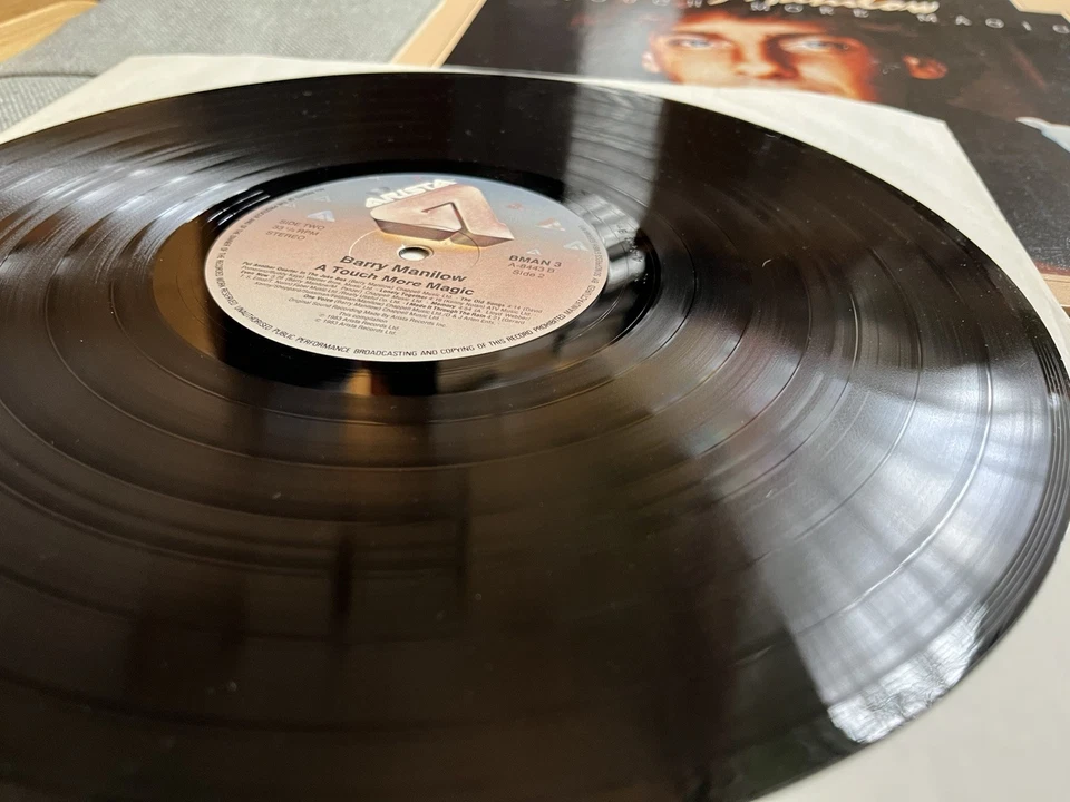Barry Manilow A Touch More Magic Original 1983 Arista Vinyl LP Bermuda Triangle - Image 3 of 4