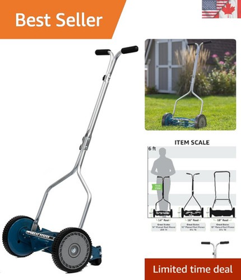 #ad 14 Inch Reusable Lawn Mower with Scissor Action Low Maintenance amp; Efficient $163.99