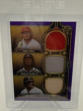 Trout/Acuna jr/Soto 2022 Topps Triple Threads Relic Combo /27 