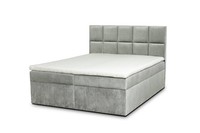 Graues Bett 160 × 200 Bett Mit Matratze Und Stauraum SchlafzimmermöBel