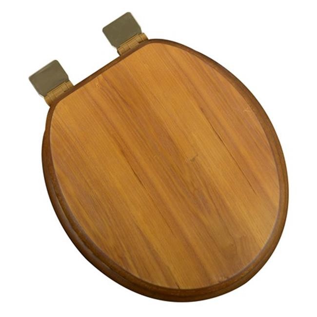 Polish Brass Hinges  Light Oak
