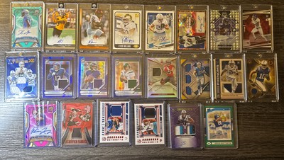 Football Patch/Auto lot! 29 total!! Legette,williams,Addison,Luck ...