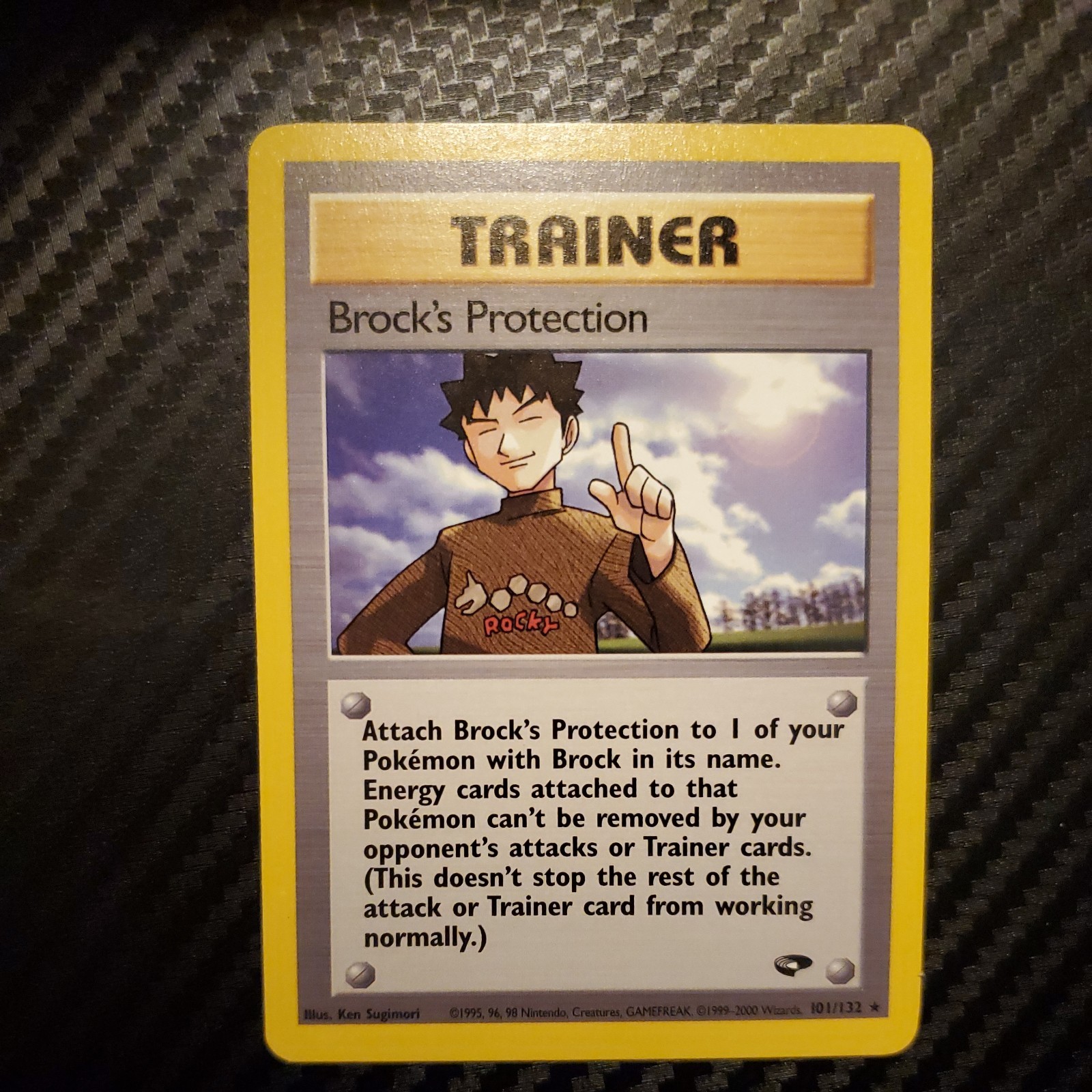 BROCK'S PROTECTION *Rare* - Gym Challenge 101/132 - Pokemon TCG NM
